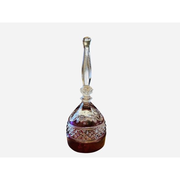 House Of Gable-German Ruby‎ Red Lead Crystal Bell 5”Tall - Picture 1 of 3